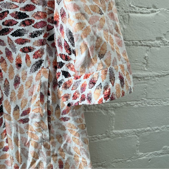 NIC+ZOE Morning Burst Print Shirt Jacket Button Front Pockets Size XL - Picture 7 of 15